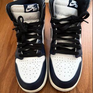 Air Jordan 1 Retro High OG "Midnight Navy" Sneakers GS Size 7Y